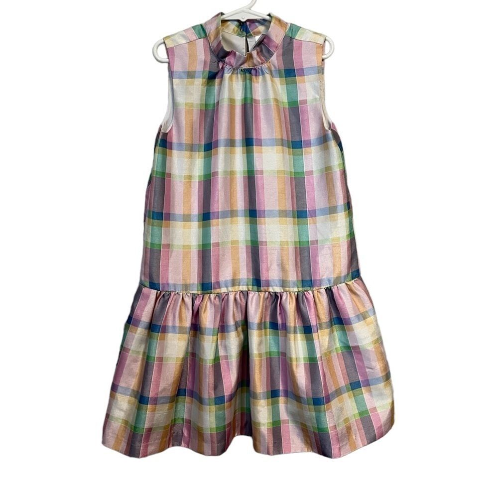 Gymboree Pastel Plaid Sleeveless Cocktail Dress